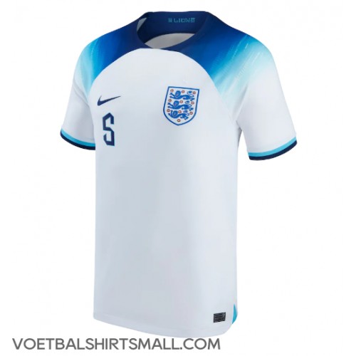 Engeland John Stones #5 Voetbalkleding Thuisshirt WK 2022 Korte Mouwen